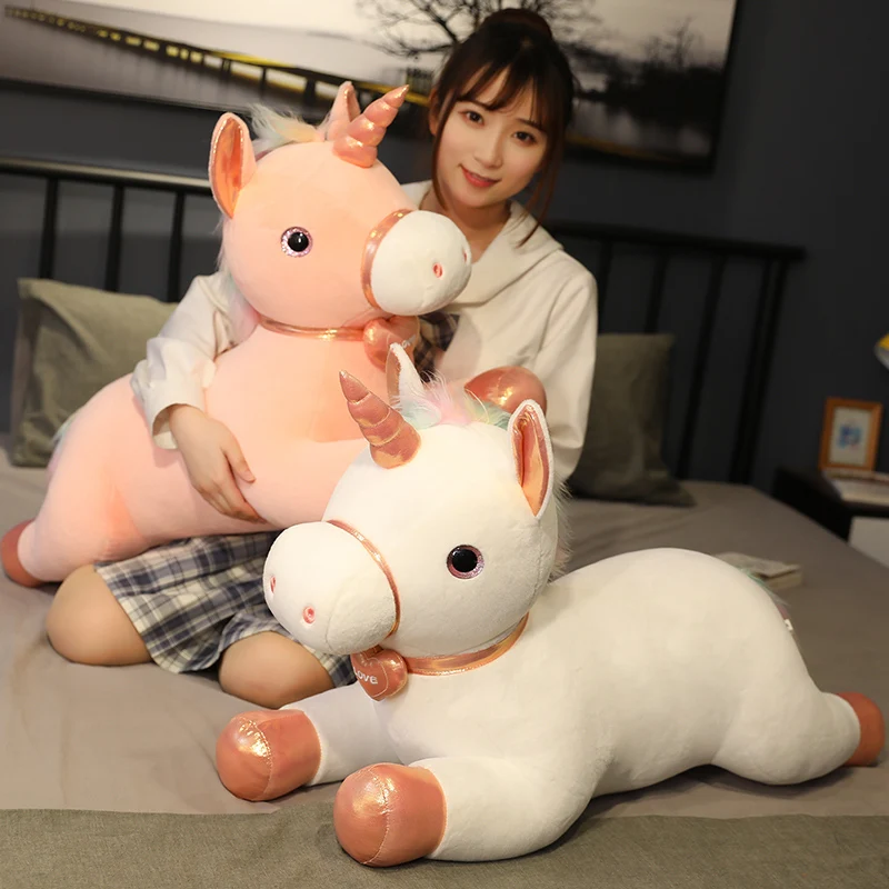 New Nice Giant New Cute Lying Unicorn Plush Stuffed Toys for Children Soft Cartoon Animal Horse Doll Sleep Pillow Girl Baby Gift
New Nice Giant New Cute Lying Unicorn Plush Stuffed Toys for Children Soft Cartoon Animal Horse Doll Sleep Pillow Girl Baby Gift