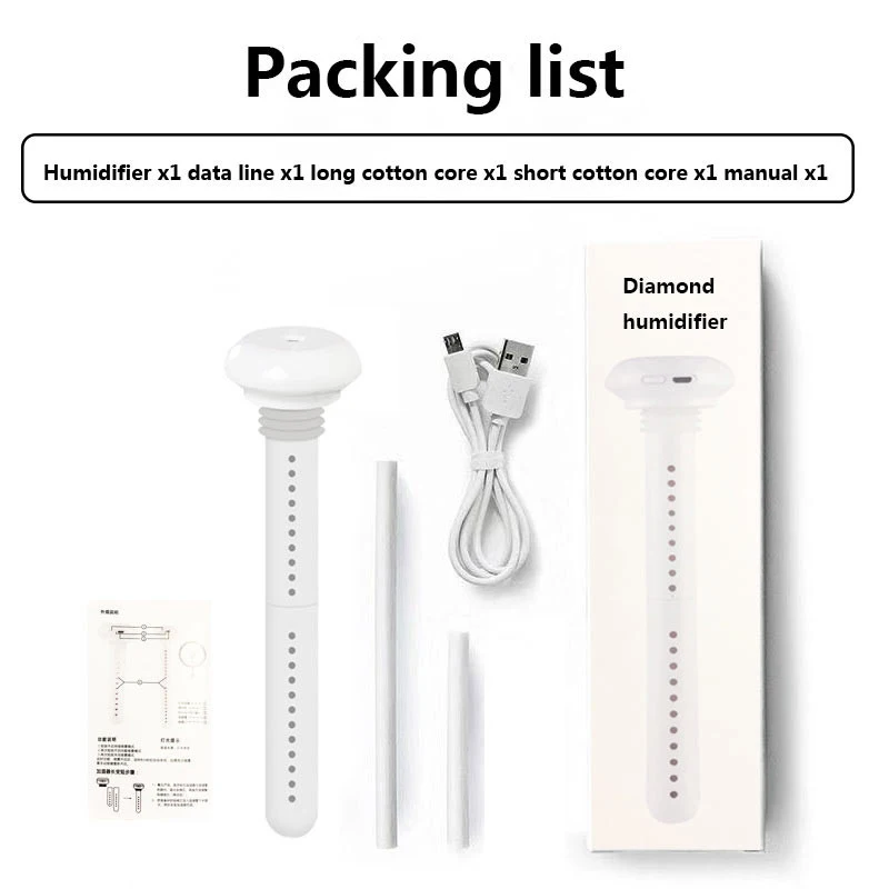 USB Portable Air Humidifier Diamond Bottle Aroma Diffuser Mist Maker For Home Office Humidification Detachable
USB Portable Air Humidifier Diamond Bottle Aroma Diffuser Mist Maker For Home Office Humidification Detachable