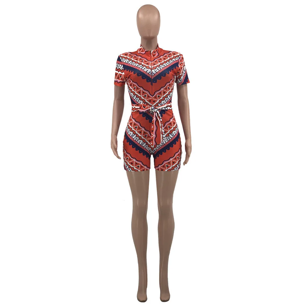 Women Paisley Zipper Up with Sashes Bodycon Playsuit Active Fashion Elastic Romper Basic Yoga Overall Outfits
Women Paisley Zipper Up with Sashes Bodycon Playsuit Active Fashion Elastic Romper Basic Yoga Overall Outfits