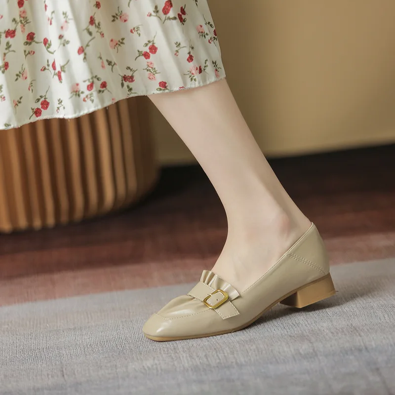 Shallow Mouth Casual Woman Shoe Buckle Modis Female Footwear Square Toe Autumn All-Match On Heels 2022 Grandma New Dress Fall
Shallow Mouth Casual Woman Shoe Buckle Modis Female Footwear Square Toe Autumn All-Match On Heels 2022 Grandma New Dress Fall