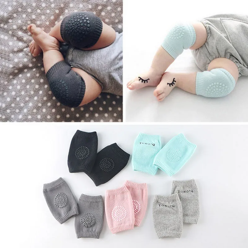 

2Pc Kids Kneepad Protector Baby Knee Pad Leg Warmers Thicken Non-Slip Safety Crawling Elbow Cushion Knee Support Protector