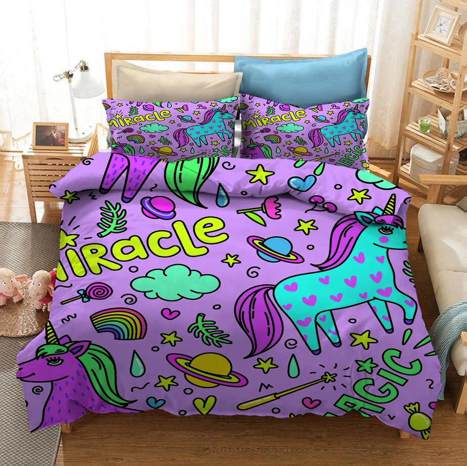 Cute Unicorn Ice Cream Cartoon 3D Print Comforter Bedding Set For Girls Duvet Covers Pillowcase Luxury Queen King Size Kids Gift
Cute Unicorn Ice Cream Cartoon 3D Print Comforter Bedding Set For Girls Duvet Covers Pillowcase Luxury Queen King Size Kids Gift