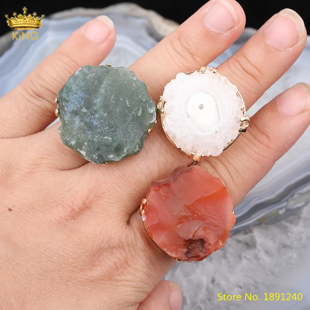 5pcs Natural Druzy Geode Agates Sun Flower Gold Rings Jewelry,Pink White Quartz Slice Beads Adjustable Rings Statement Jewelry
5pcs Natural Druzy Geode Agates Sun Flower Gold Rings Jewelry,Pink White Quartz Slice Beads Adjustable Rings Statement Jewelry