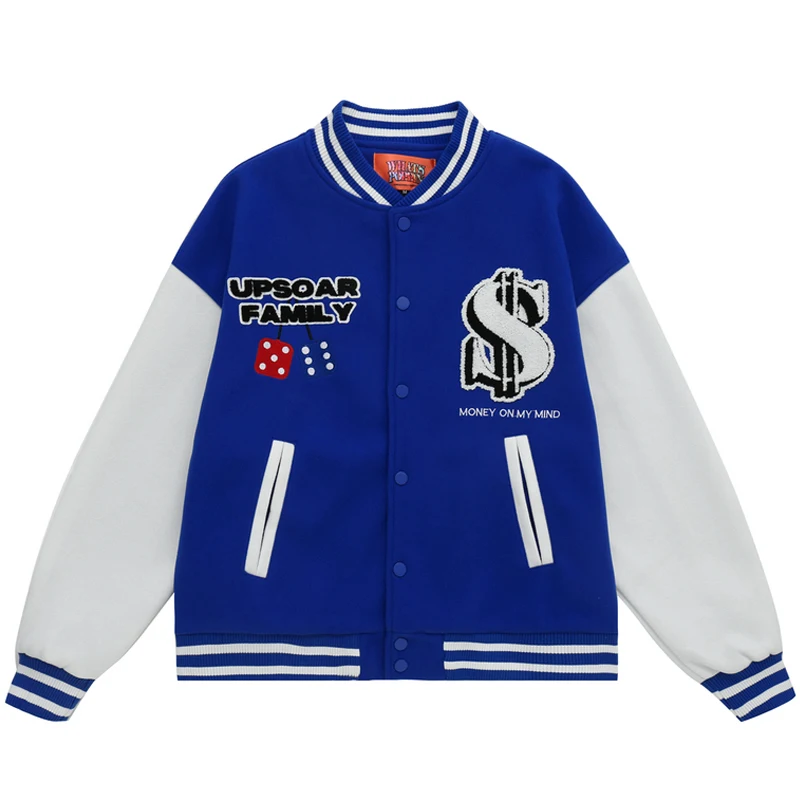 Unisex Retro PU Leather Patchwork Blue Bomber Jacket Oversize Streetwear Tops Mens Harajuku Embroidery Varsity Baseball Coats
Unisex Retro PU Leather Patchwork Blue Bomber Jacket Oversize Streetwear Tops Mens Harajuku Embroidery Varsity Baseball Coats