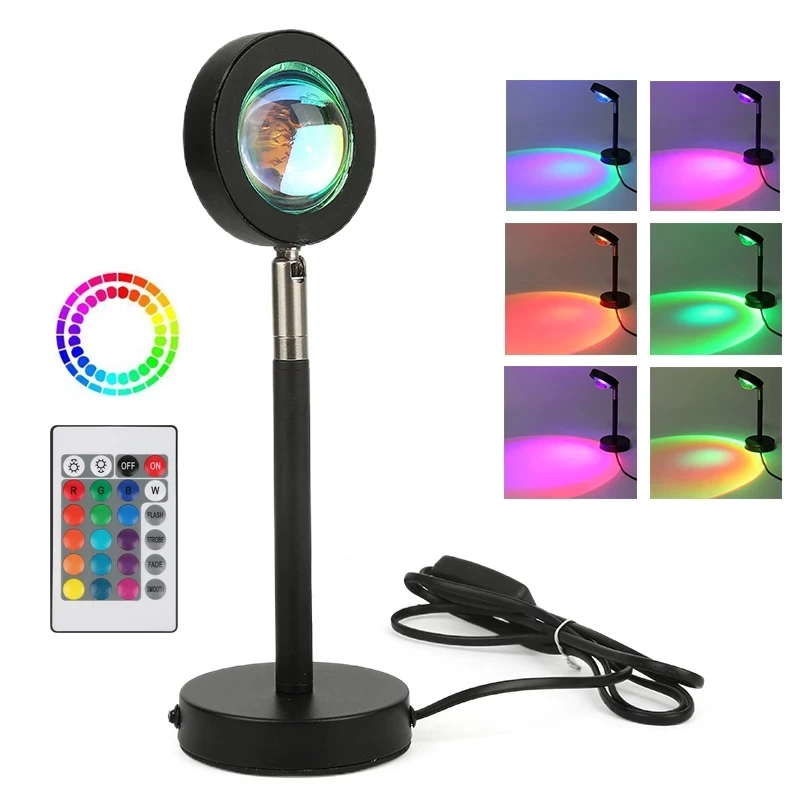 Remote Led Table Lamp Bedside Desk Light Sunset Projector Sun Rainbow Neon Sign Bedroom Decoration Night Lights Free Shipping
Remote Led Table Lamp Bedside Desk Light Sunset Projector Sun Rainbow Neon Sign Bedroom Decoration Night Lights Free Shipping