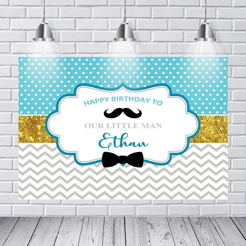 Little Man Birthday Banner Photography Baby Shower Custom Blue Grey Gold Studio Background for Children Birthday Party Booth
Little Man Birthday Banner Photography Baby Shower Custom Blue Grey Gold Studio Background for Children Birthday Party Booth