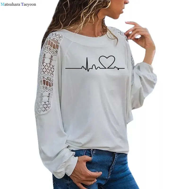 heartbeat funny t-shirt women heart Graphic oversized Long sleeves tops women 2020 kawaii streetwear vintage woman t-shirts new
heartbeat funny t-shirt women heart Graphic oversized Long sleeves tops women 2020 kawaii streetwear vintage woman t-shirts new
