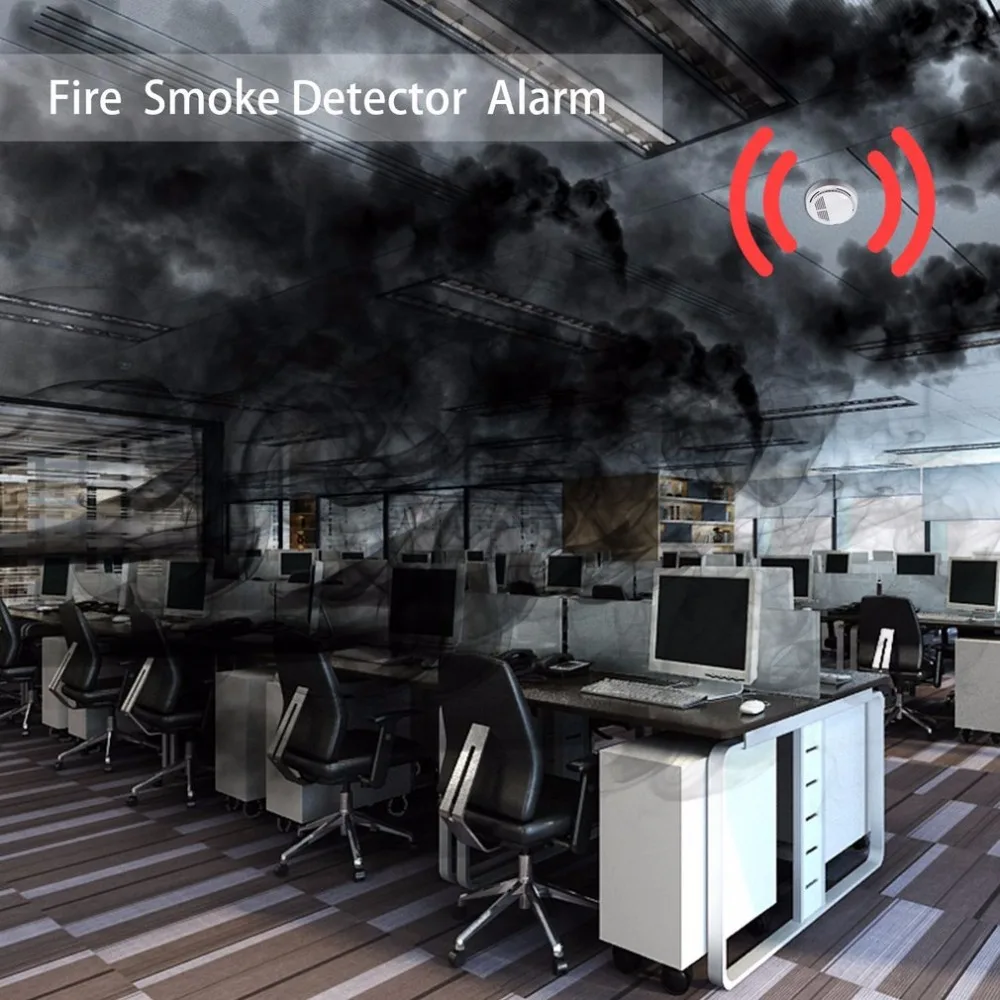 Standalone Photoelectric Smoke Alarm Sensor Smoke Detector Alarm Fire Protection Alarm High Sensitivity For Home Security
Standalone Photoelectric Smoke Alarm Sensor Smoke Detector Alarm Fire Protection Alarm High Sensitivity For Home Security