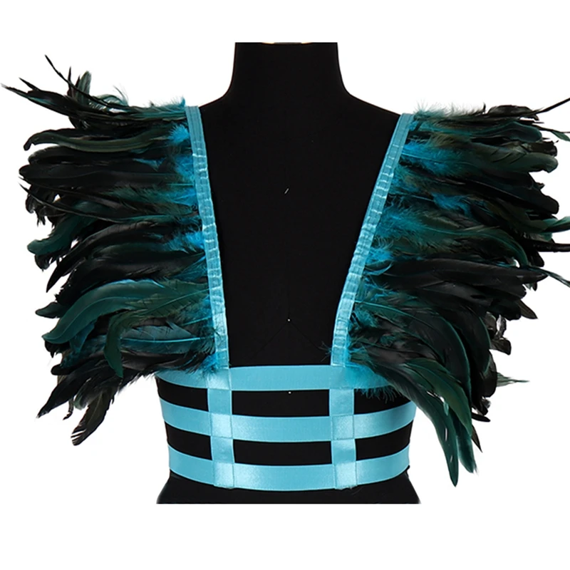 Harajuku Gothic Feather Handmade Erotic Lingerie Punk Rock Rave Costume Rave Costume Women's Belt For Stocking Women's Underwear
Harajuku Gothic Feather Handmade Erotic Lingerie Punk Rock Rave Costume Rave Costume Women's Belt For Stocking Women's Underwear