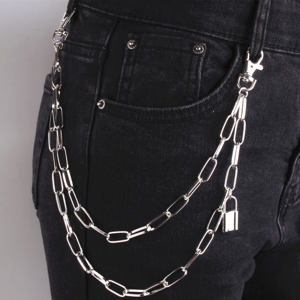 Punk Chains on Jeans Keychain for Women Pants Multi Layer Belt Waist Chains Hip Hop Hook Hiphop Jewelry
Punk Chains on Jeans Keychain for Women Pants Multi Layer Belt Waist Chains Hip Hop Hook Hiphop Jewelry