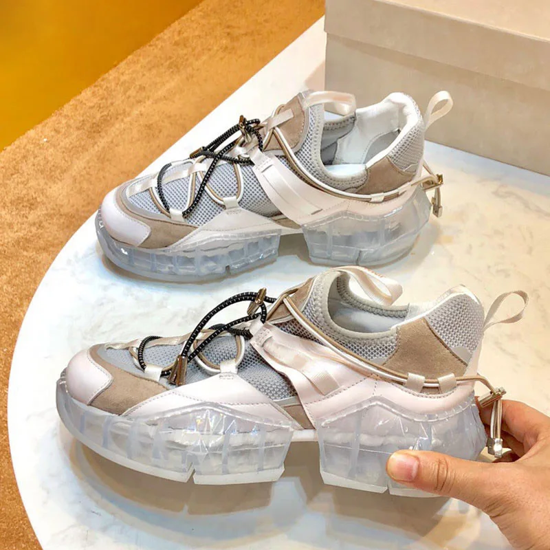 Hot Clear Heels Casual Woman Sneakers Platform Flat Female Shoes Mesh Air Ladies Running Sport Shoes Luxury Designer Brand
Hot Clear Heels Casual Woman Sneakers Platform Flat Female Shoes Mesh Air Ladies Running Sport Shoes Luxury Designer Brand
