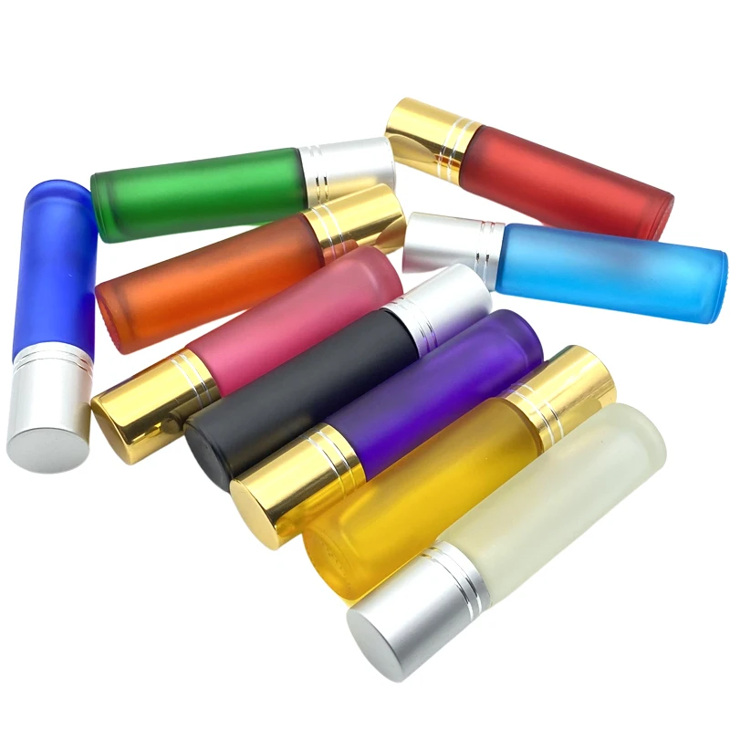 20pcs Empty 10ml Portable Frosted Thick Glass Roller Essential Oil Bottles Travel Refillable Perfume Vial Gold Silver Cap
20pcs Empty 10ml Portable Frosted Thick Glass Roller Essential Oil Bottles Travel Refillable Perfume Vial Gold Silver Cap