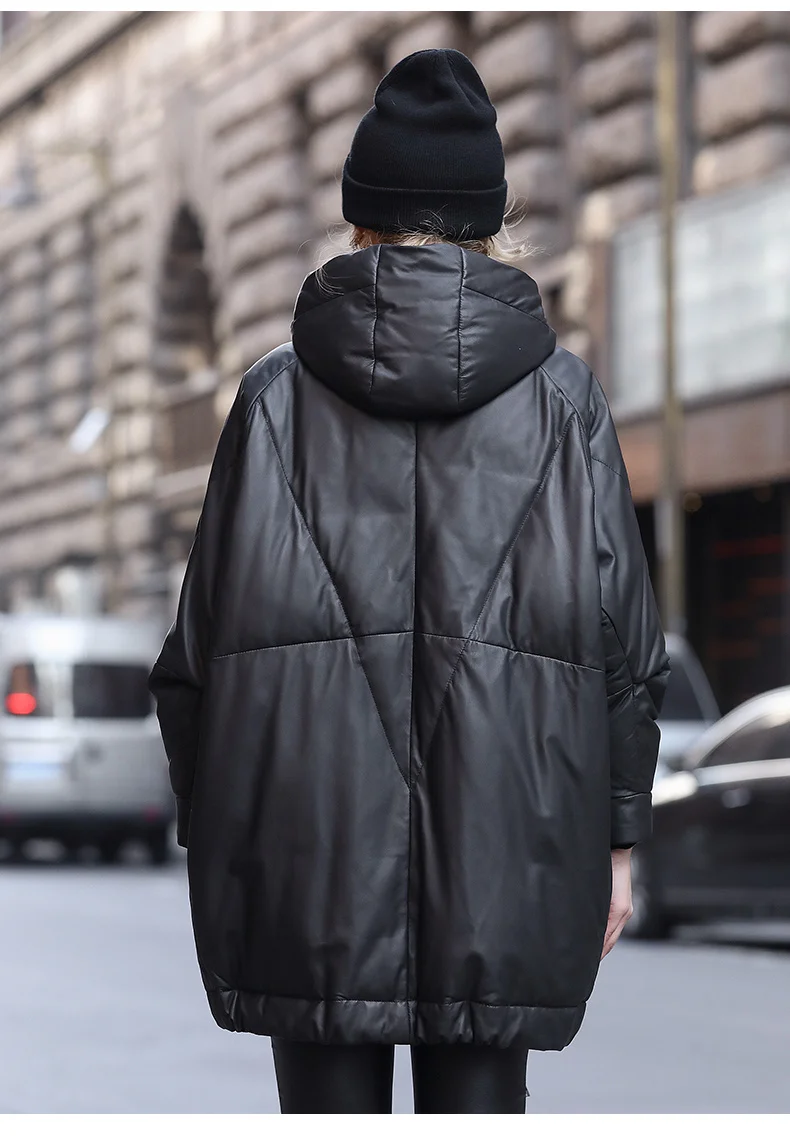 2020 winter New Leather down jacket women's loose leather hooded casual sheepskin warm coat
2020 winter New Leather down jacket women's loose leather hooded casual sheepskin warm coat