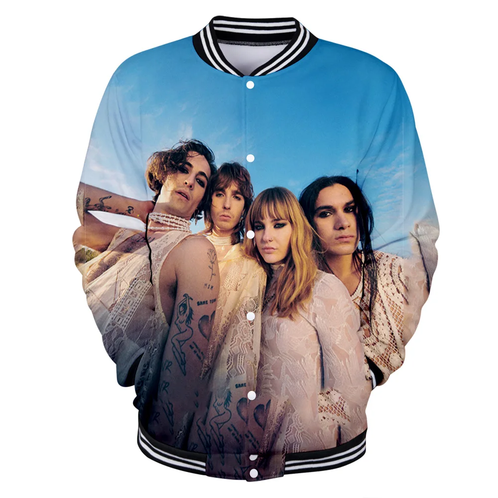 Men/Women Streetwear Baseball Uniform Punk Clothing Hip Hop Boy/giel Vocal Fashion Maneskin 3D Jacket Autumn Winter Holiday 
Men/Women Streetwear Baseball Uniform Punk Clothing Hip Hop Boy/giel Vocal Fashion Maneskin 3D Jacket Autumn Winter Holiday