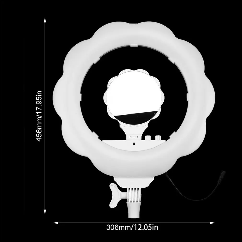 384pcs Super Bright LED Dimmable Camera Ring Video Light Lamp For Makeup Photography Studio Outdoor Video With Tripod Head
384pcs Super Bright LED Dimmable Camera Ring Video Light Lamp For Makeup Photography Studio Outdoor Video With Tripod Head