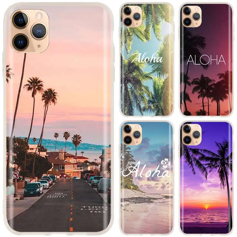 Silicone Soft Phone Shell Case for iPhone 13 12 11 Pro X XS Max XR 8 7 6 Plus SE 2020 Coque Beach Aloha Tree Summer
Silicone Soft Phone Shell Case for iPhone 13 12 11 Pro X XS Max XR 8 7 6 Plus SE 2020 Coque Beach Aloha Tree Summer