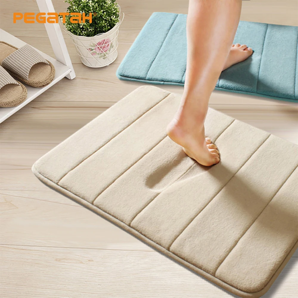 Home Bath Mat Non-slip Bathroom Memory Foam Absorbent Mat Carpet Soft Coral Fleece Washable Rug Toilet Floor Decor
Home Bath Mat Non-slip Bathroom Memory Foam Absorbent Mat Carpet Soft Coral Fleece Washable Rug Toilet Floor Decor