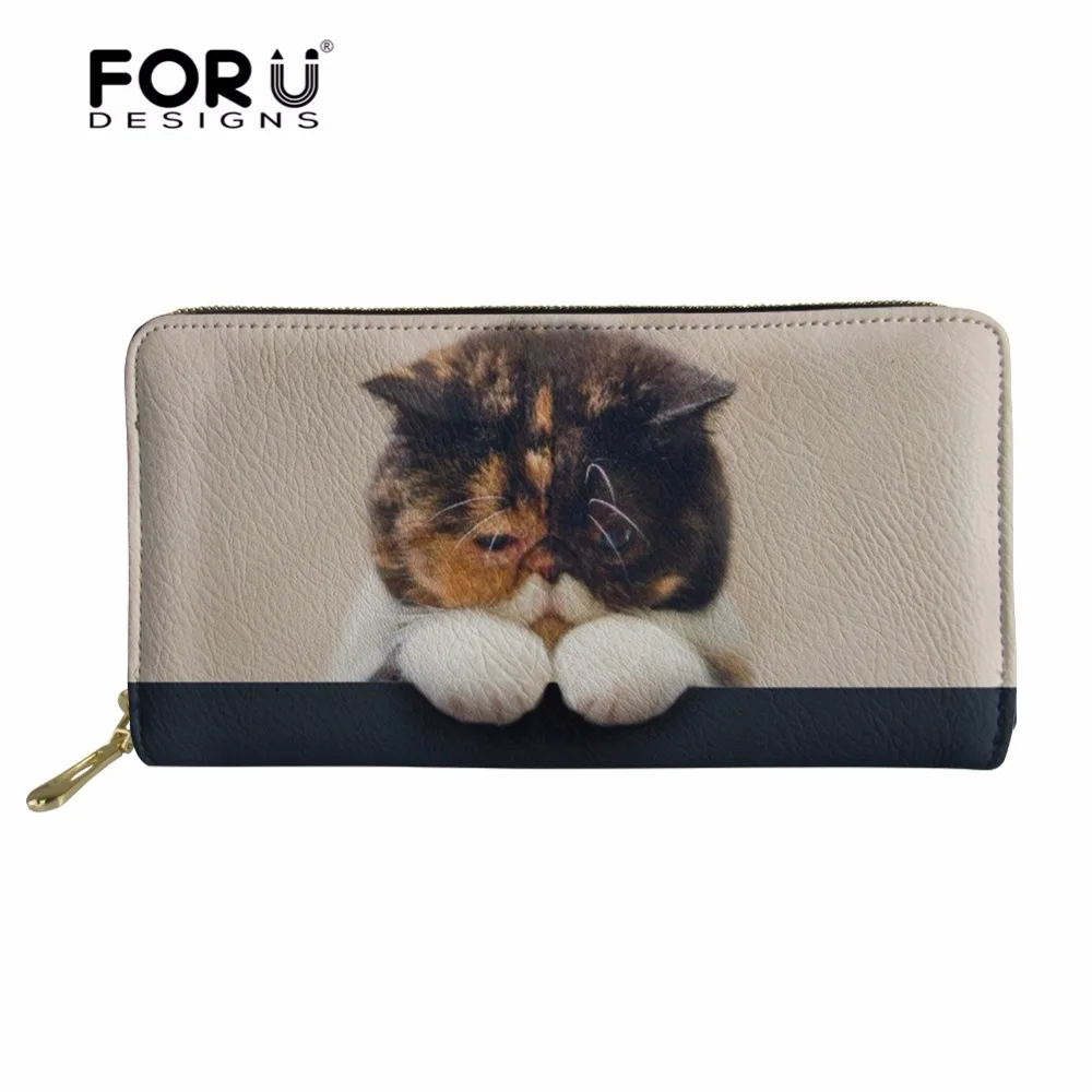 FORUDESIGNS Cute Sorry Cat Prints Long Women Wallet Coin Purse Bags Female Leather Travel Money Bags Waterproof Ipone Bags Girls
FORUDESIGNS Cute Sorry Cat Prints Long Women Wallet Coin Purse Bags Female Leather Travel Money Bags Waterproof Ipone Bags Girls