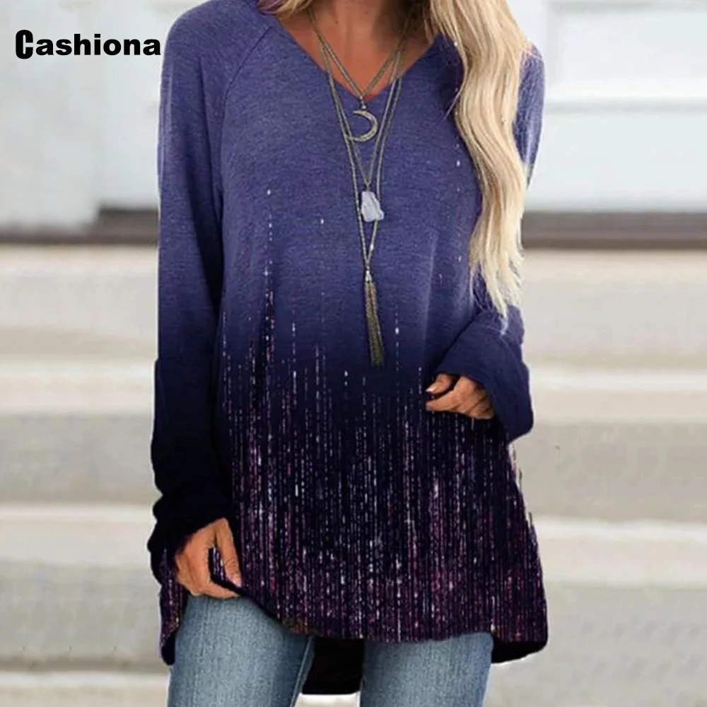 Plus size 3xl Women's Top Round Neck Casual Long Shirts Female Tunic Clothing 2021 Spring Autumn Gradient Print Tees Shirt
Plus size 3xl Women's Top Round Neck Casual Long Shirts Female Tunic Clothing 2021 Spring Autumn Gradient Print Tees Shirt