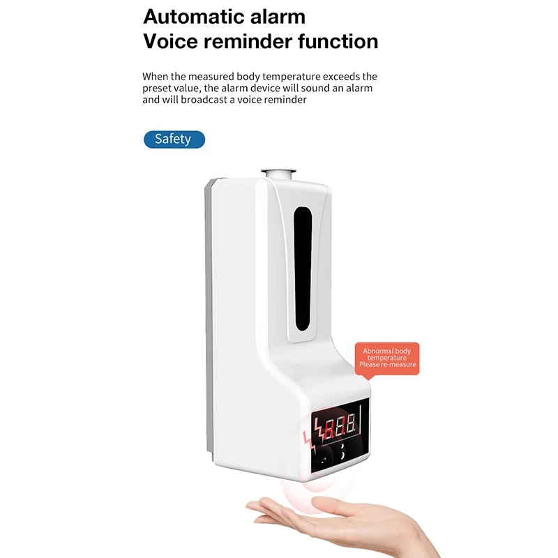 1Pcs Automatic Liquid Soap Dispenser Smart Sensor Digital Hands Washing Free Machine Non-Contact Infrared Thermometer 
1Pcs Automatic Liquid Soap Dispenser Smart Sensor Digital Hands Washing Free Machine Non-Contact Infrared Thermometer