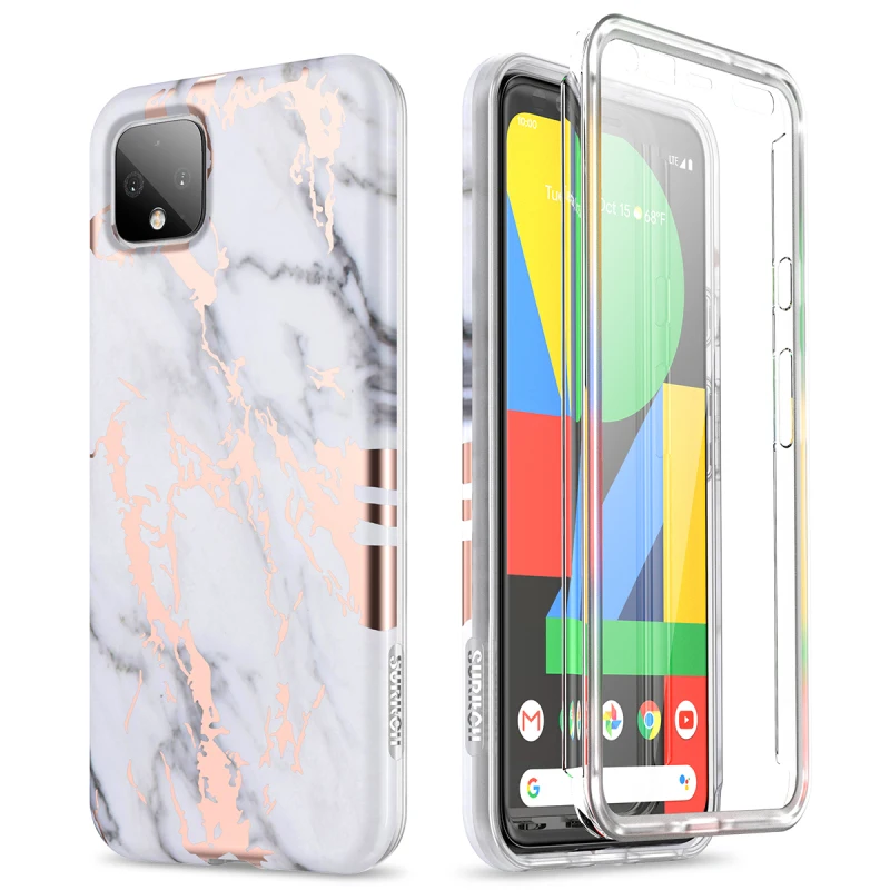 Мягкий чехол с поддержкой беспроводной зарядки для Google Pixel 4 XL амортизирующим