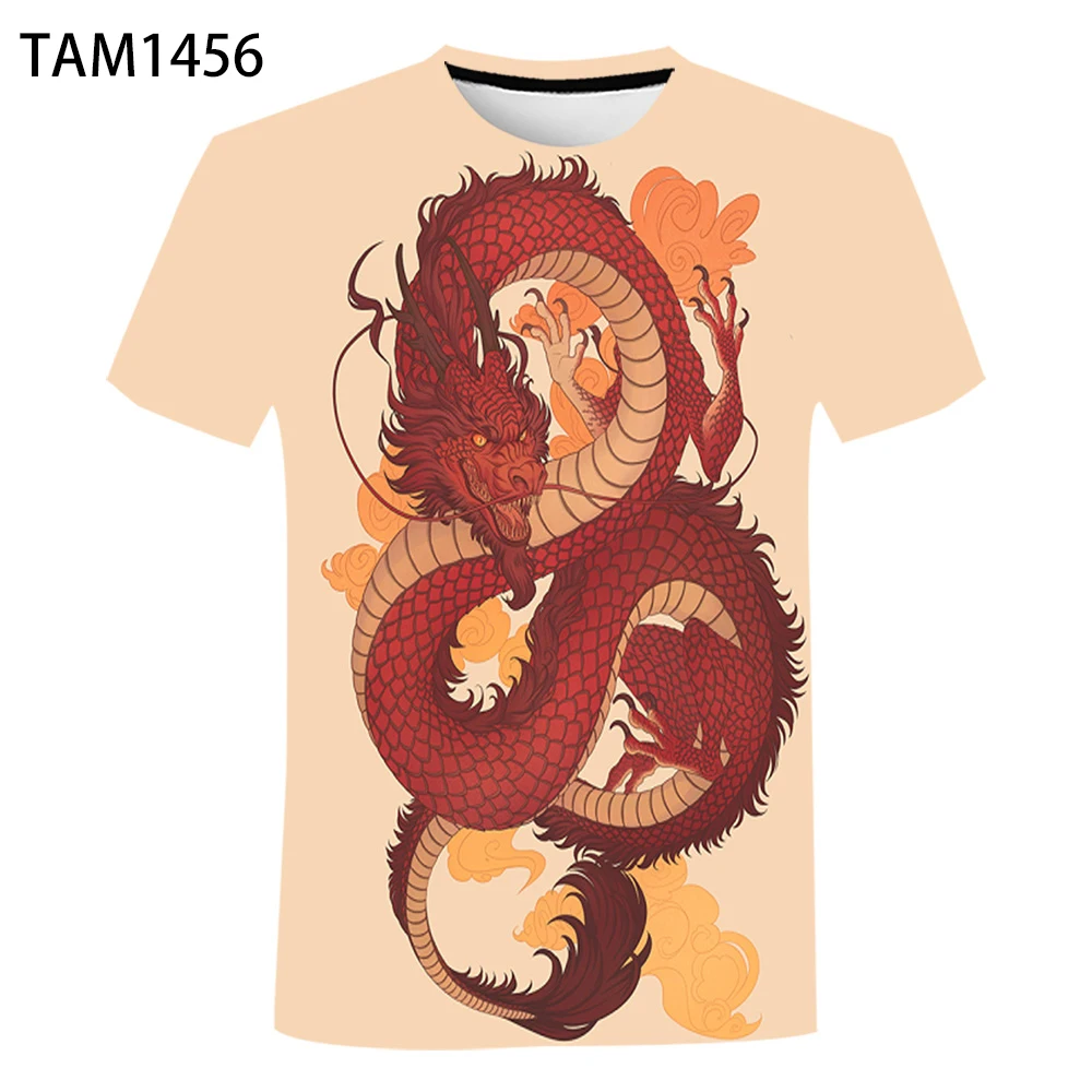 Dragon T-shirt Fashion Casual Short Sleeve Top Style Summer Street Cool Chinese Men's Women's Children's 3D Print Youth Tees
Dragon T-shirt Fashion Casual Short Sleeve Top Style Summer Street Cool Chinese Men's Women's Children's 3D Print Youth Tees