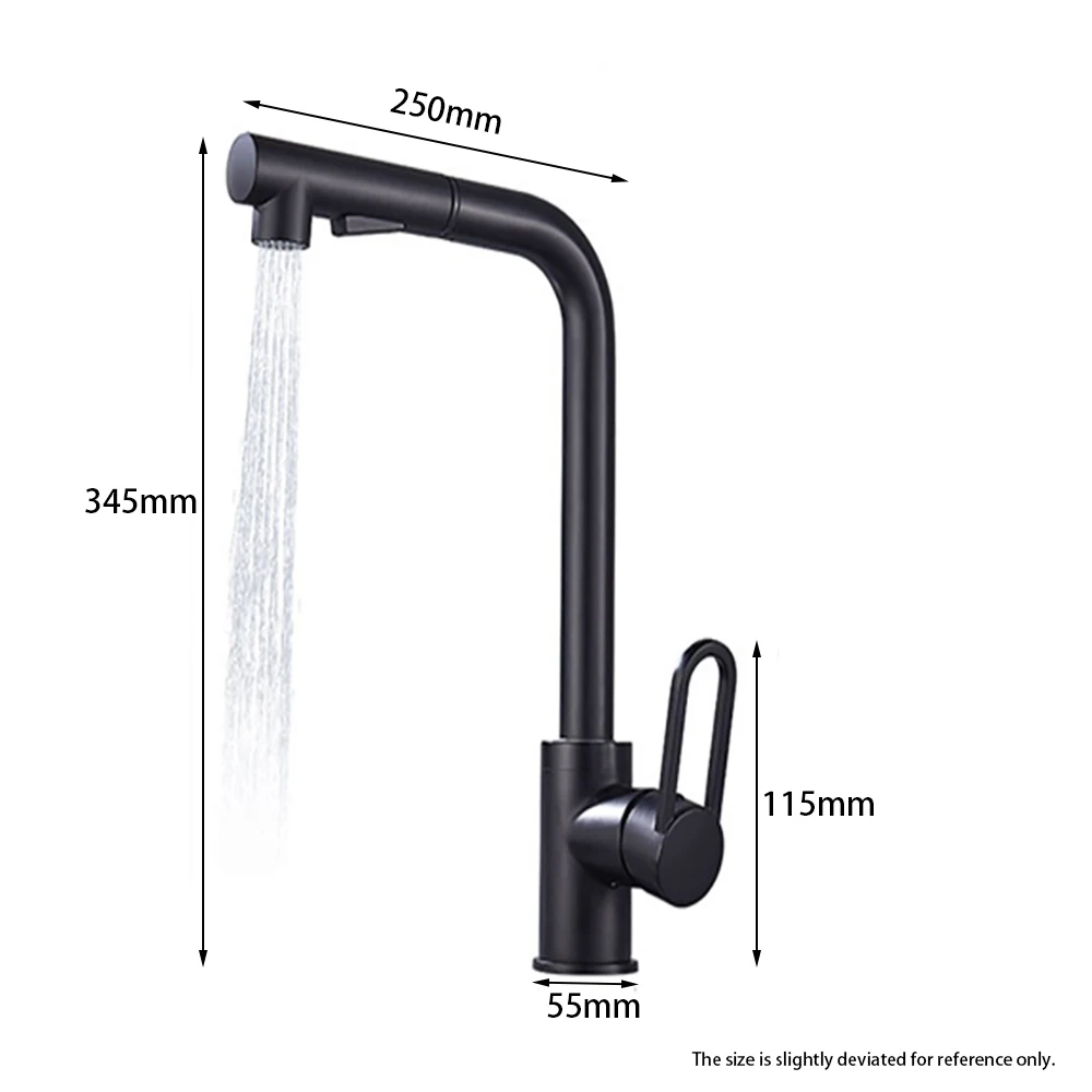 Black/Silver Hot And Cold Water Brass 360 Degree Rotate Pull Out 2 Model Sprayer Mixer Single Handle Kitchen Sink Faucet
Black/Silver Hot And Cold Water Brass 360 Degree Rotate Pull Out 2 Model Sprayer Mixer Single Handle Kitchen Sink Faucet