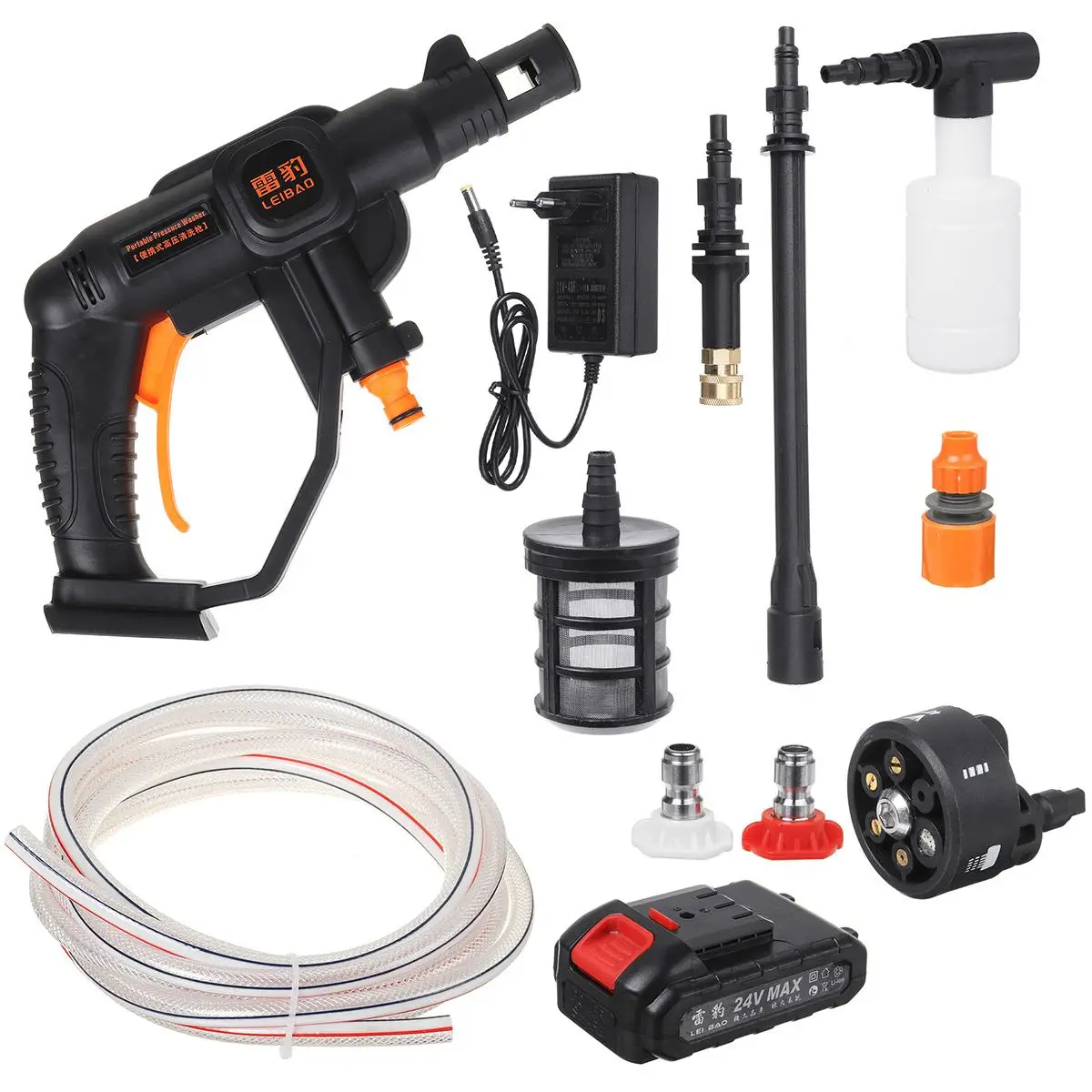 21V 30Bar Cordless Electric Car Washer Gun High Pressure Cleaner Foam Nozzle For Auto Cleaning Care Protable Car Wash Spray
21V 30Bar Cordless Electric Car Washer Gun High Pressure Cleaner Foam Nozzle For Auto Cleaning Care Protable Car Wash Spray