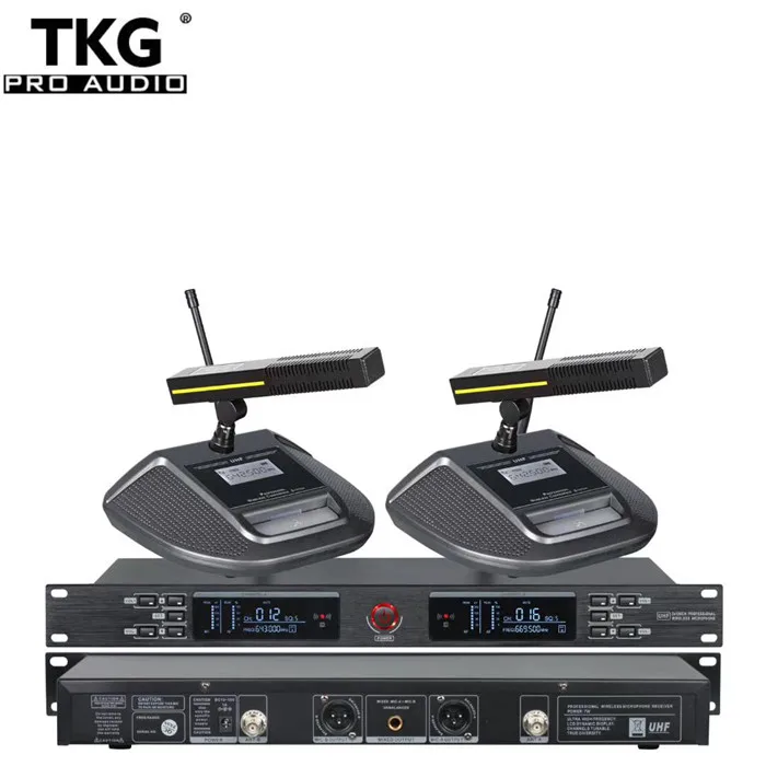 TKG UR2000 M 650 690MHz UHF 2 канальный беспроводной микрофон для конференц зала|Микрофоны| |