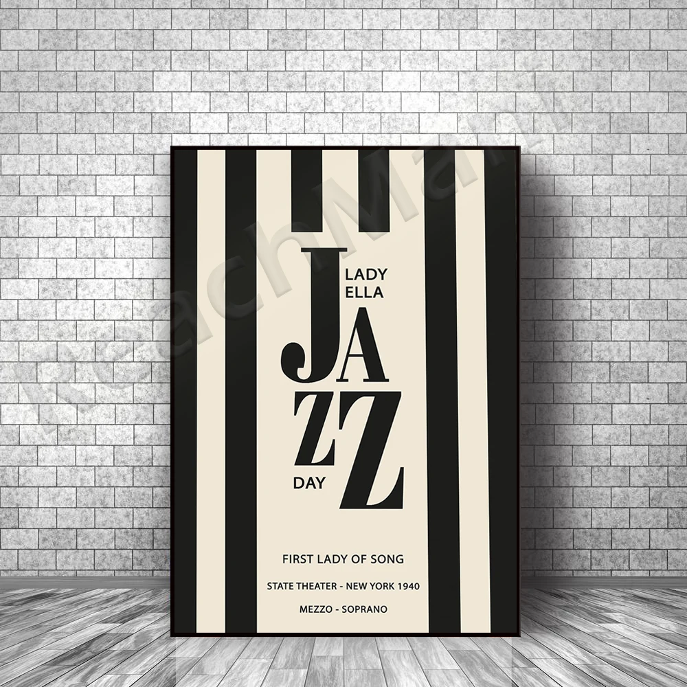 Jazz poster, black and white jazz poster, exhibition poster, home decoration, office decoration, art poster, linear design decor
Jazz poster, black and white jazz poster, exhibition poster, home decoration, office decoration, art poster, linear design decor