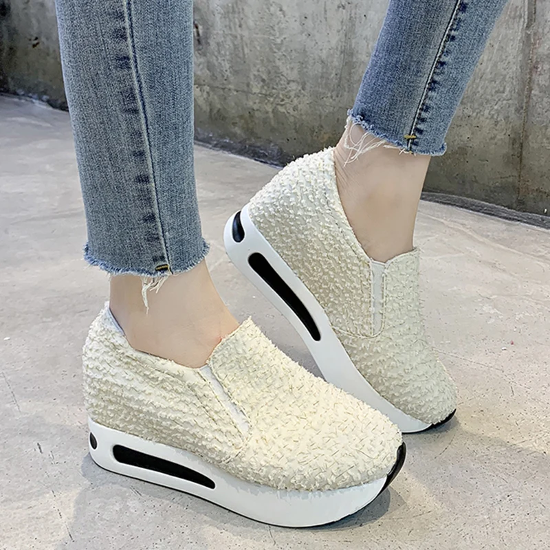 Туфли Rimocy женские на танкетке со скрытым каблуком, повседневная обувь без застежки, на толстой вулканизированной подошве, легкие лоферы на ... 
Туфли Rimocy женские на танкетке со скрытым каблуком, повседневная обувь без застежки, на толстой вулканизированной подошве, легкие лоферы на ...