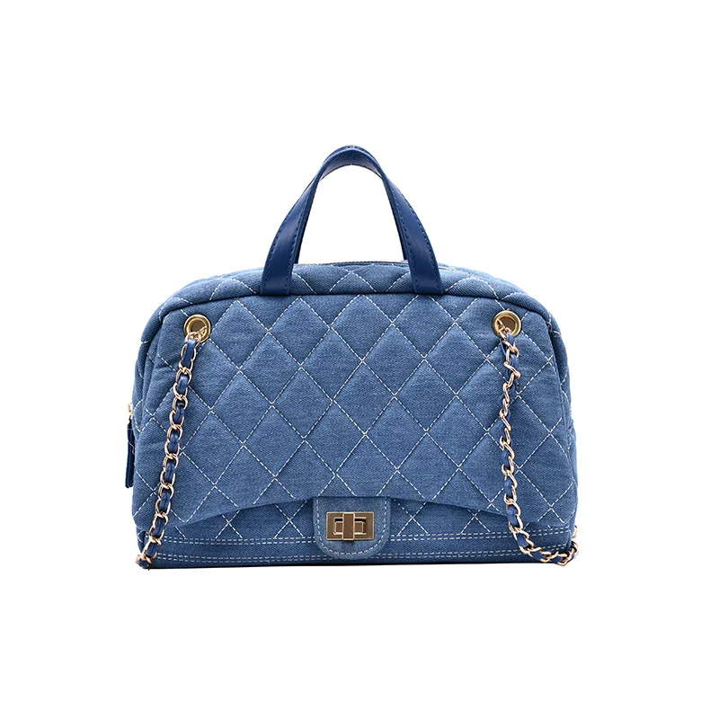 2021 New Large-capacity Rhombic Chain Bag Female Large Bag Crossbody Denim Travel One-shoulder Handbag
2021 New Large-capacity Rhombic Chain Bag Female Large Bag Crossbody Denim Travel One-shoulder Handbag