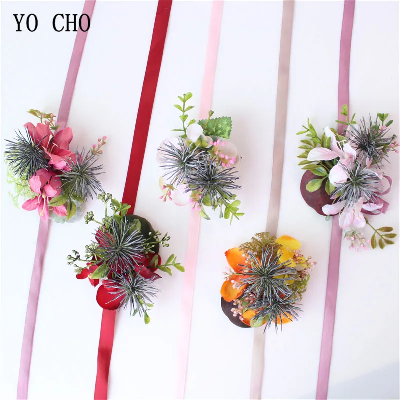 YO CHO Groom Boutonniere Bride Corsages Artificial Eucalyptus Plant Leaf Pine Needle White Green Forest Style Wedding Supplies
YO CHO Groom Boutonniere Bride Corsages Artificial Eucalyptus Plant Leaf Pine Needle White Green Forest Style Wedding Supplies