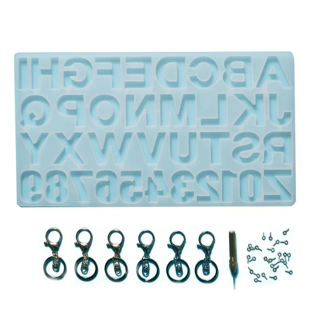 Alphabet Silicone Molds Number Letter Necklace Casting Diy Craft Supplies Tools Key Chain Making Kit Keychain Ring Set
Alphabet Silicone Molds Number Letter Necklace Casting Diy Craft Supplies Tools Key Chain Making Kit Keychain Ring Set