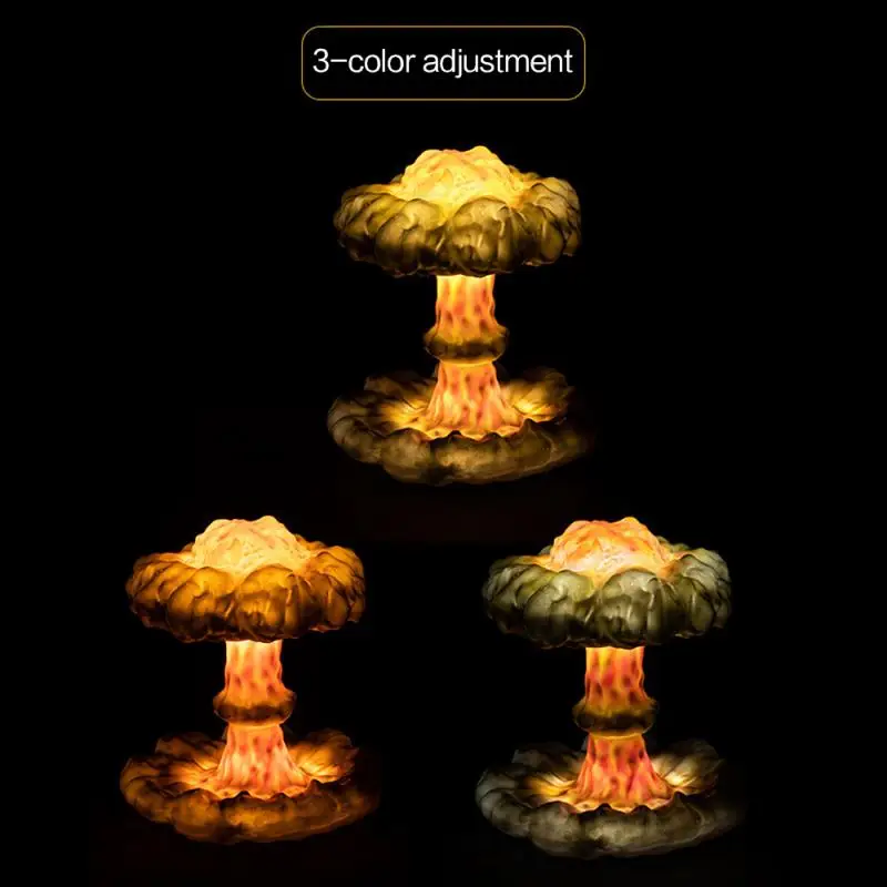 3D Mushroom Cloud Explosion Lamp Creative NightLight LED Table Lamp Simulation Nuclear Explosion USB Light Party Home Decoration
3D Mushroom Cloud Explosion Lamp Creative NightLight LED Table Lamp Simulation Nuclear Explosion USB Light Party Home Decoration
