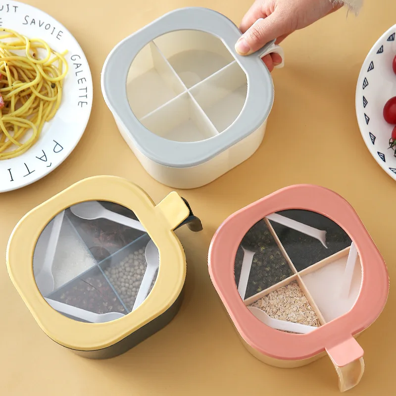 Four in one Transparent Spice Jar Set Salt and Pepper Seasoning Bottle Kitchen Condiment Cruet Storage Container Spice
Four in one Transparent Spice Jar Set Salt and Pepper Seasoning Bottle Kitchen Condiment Cruet Storage Container Spice