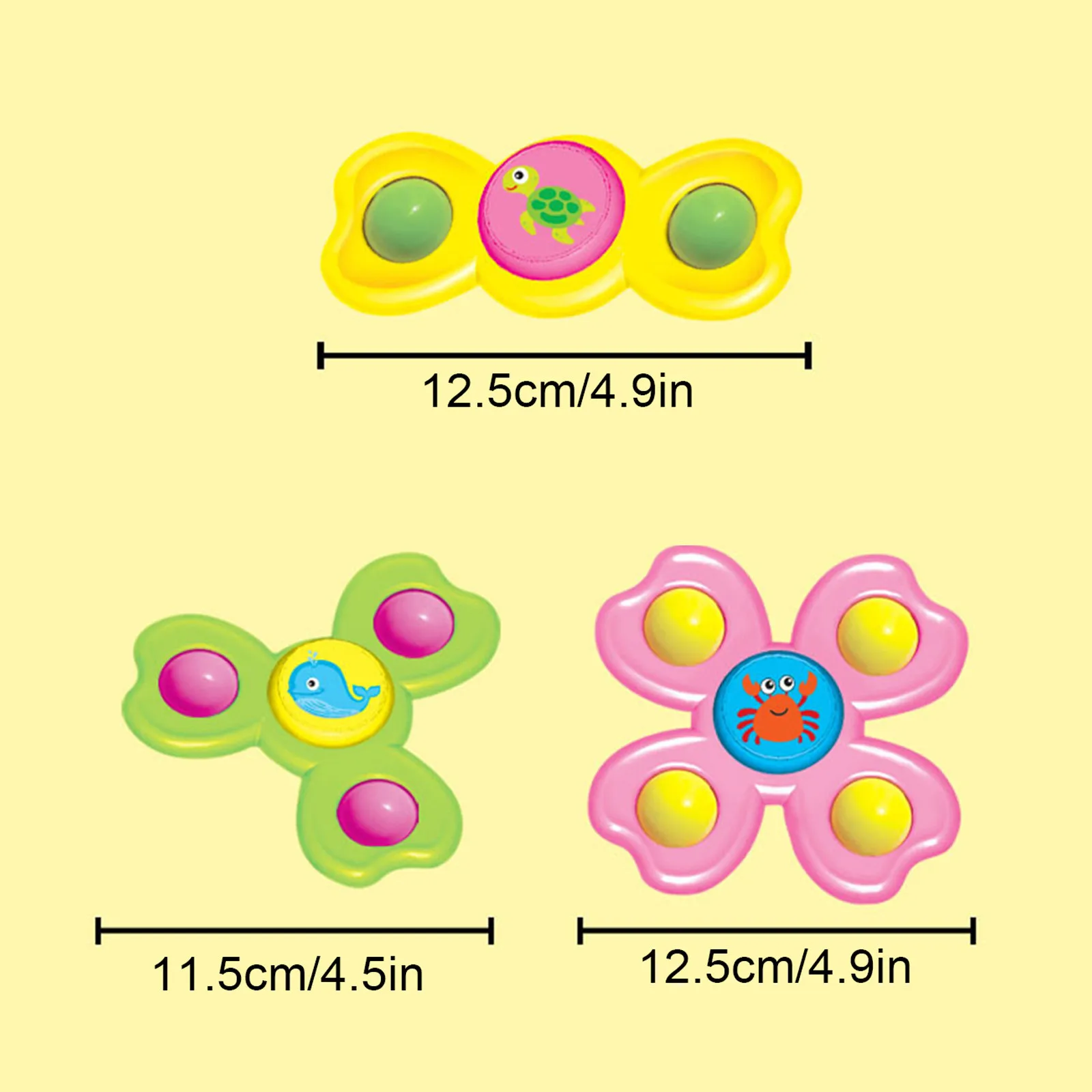 3pcs Baby Bath Toy Suction Cup Rotating Top Toys 3 Suction Cup Baby Toys And Baby Spinning Toys Stress Decompresssion
3pcs Baby Bath Toy Suction Cup Rotating Top Toys 3 Suction Cup Baby Toys And Baby Spinning Toys Stress Decompresssion