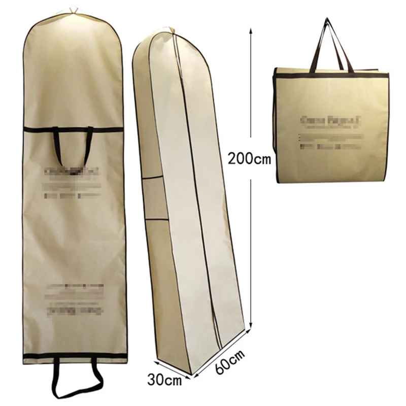 200CM Super Large Size Garment Bags For Long Train Wedding Dresses Dustproof Cover For Storage Travel Bridal Gown Long Dresses
200CM Super Large Size Garment Bags For Long Train Wedding Dresses Dustproof Cover For Storage Travel Bridal Gown Long Dresses