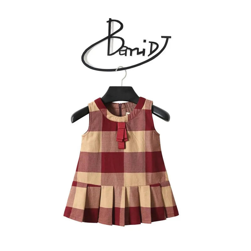 Summer Fashion Lattice Tie Girls Dress Children Sleeveless Vest Ruched Dresses Cute Kids Party for Princess Dress Baby Clotheses 
Summer Fashion Lattice Tie Girls Dress Children Sleeveless Vest Ruched Dresses Cute Kids Party for Princess Dress Baby Clotheses