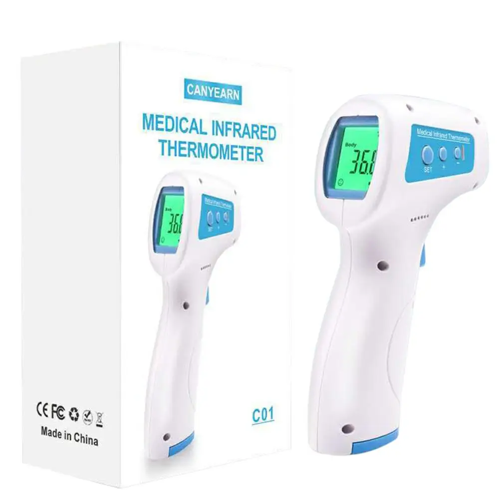 with LCD Temperature Measurement Tool Contactless Health Black Red Practical Thermometer Measuring Tools ABS
with LCD Temperature Measurement Tool Contactless Health Black Red Practical Thermometer Measuring Tools ABS