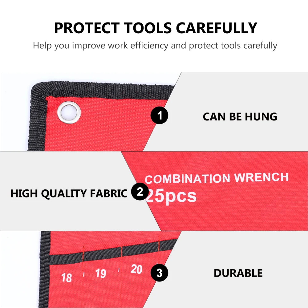 Multi-function Repair Kit Strap-on Canvas Tool Bag Thick Wrench Holder Bag
Multi-function Repair Kit Strap-on Canvas Tool Bag Thick Wrench Holder Bag