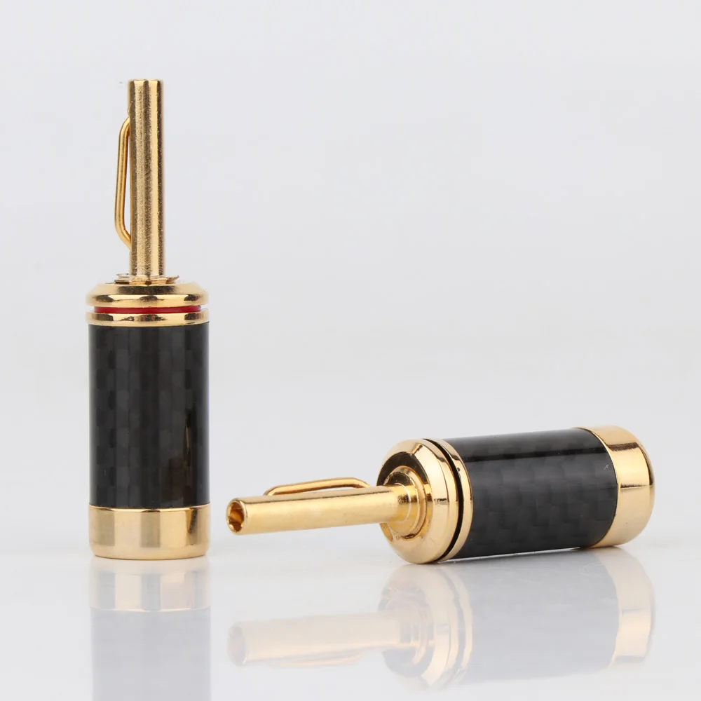 4Pcs BA1408 24K Gold Plated Carbon Fiber Banana Plug For HIFI Speaker Cable
4Pcs BA1408 24K Gold Plated Carbon Fiber Banana Plug For HIFI Speaker Cable