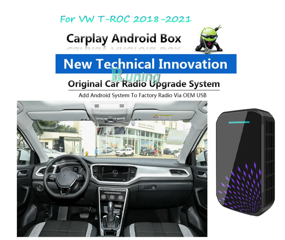Upgrade Car Radio Android Stereo USB Carplay Box For VW T-ROC 2018-2021 Car Multimedia Player BT GPS Navigation Plug and Play
Upgrade Car Radio Android Stereo USB Carplay Box For VW T-ROC 2018-2021 Car Multimedia Player BT GPS Navigation Plug and Play