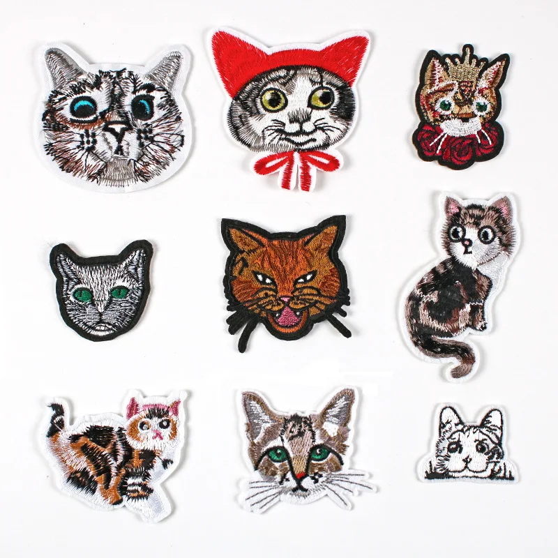 100pcs/lot Embroidery Patch Cartoon Cat Kitty Animal women Clothing Decoration Sewing Accessory Diy Iron Heat Transfer Applique
100pcs/lot Embroidery Patch Cartoon Cat Kitty Animal women Clothing Decoration Sewing Accessory Diy Iron Heat Transfer Applique