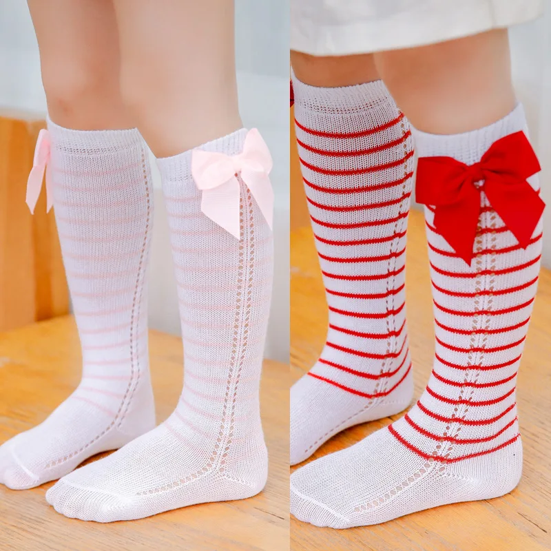 Summer Autumn Baby Girls Stripe Socks Bow Long Sock Kids Knee High Soft Cotton Spanish Christmas Children 0-3 Years Socks
Summer Autumn Baby Girls Stripe Socks Bow Long Sock Kids Knee High Soft Cotton Spanish Christmas Children 0-3 Years Socks
