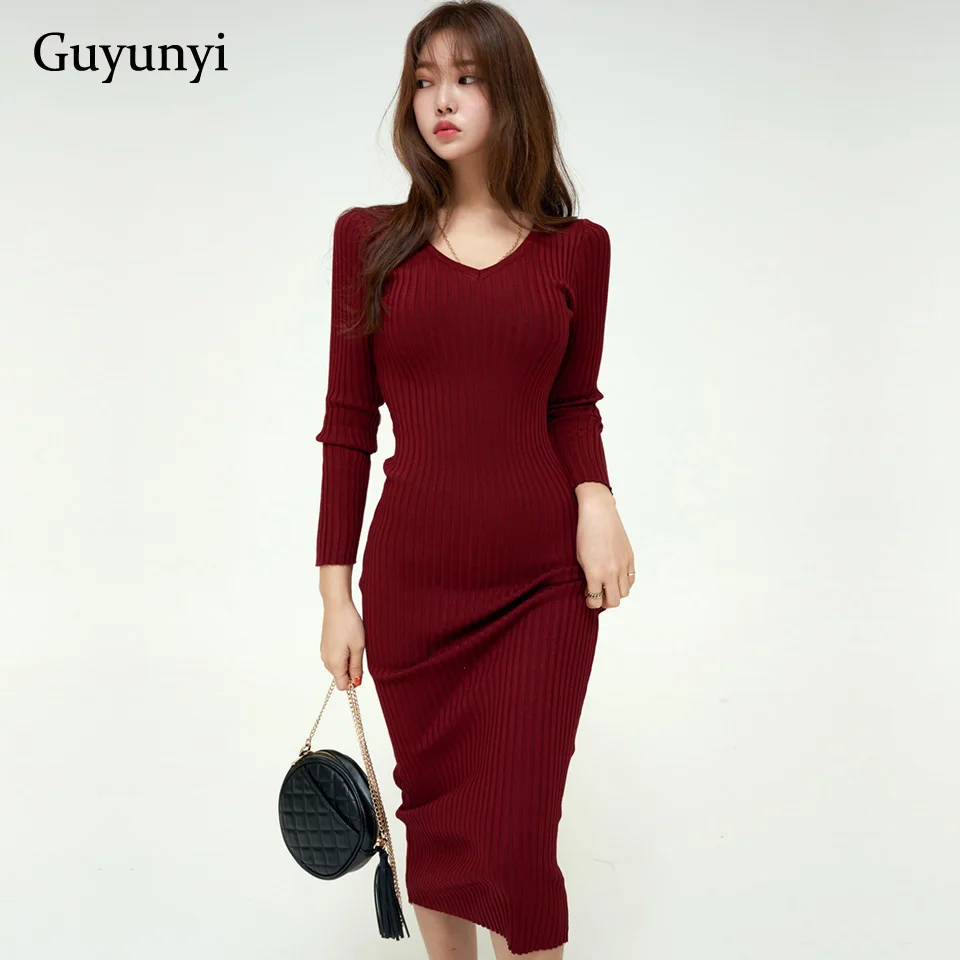 Simple Stretch Knit Pencil Dress 2022 Spring Autumn Warm Dress Black Wine Red Fashion High Street High Waist Tight Dress Women
Simple Stretch Knit Pencil Dress 2022 Spring Autumn Warm Dress Black Wine Red Fashion High Street High Waist Tight Dress Women