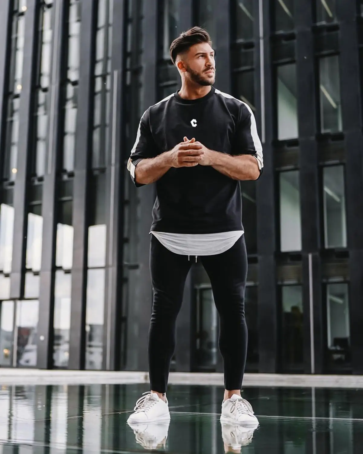 Casual Solid Short sleeve t shirt Men Gym Fitness Sports Cotton T-Shirt Male Bodybuilding Skinny Tee shirt Summer Tops Clothes
Casual Solid Short sleeve t shirt Men Gym Fitness Sports Cotton T-Shirt Male Bodybuilding Skinny Tee shirt Summer Tops Clothes