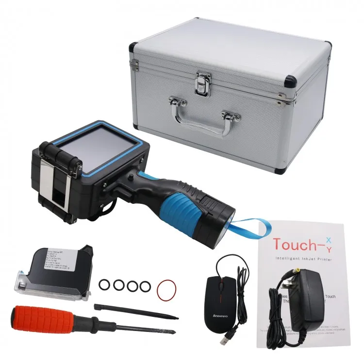 Touch Screen Ink Date Coder Coding Machine Printing Height 2-12.7mm Intelligent Handheld Inkjet Printer
Touch Screen Ink Date Coder Coding Machine Printing Height 2-12.7mm Intelligent Handheld Inkjet Printer