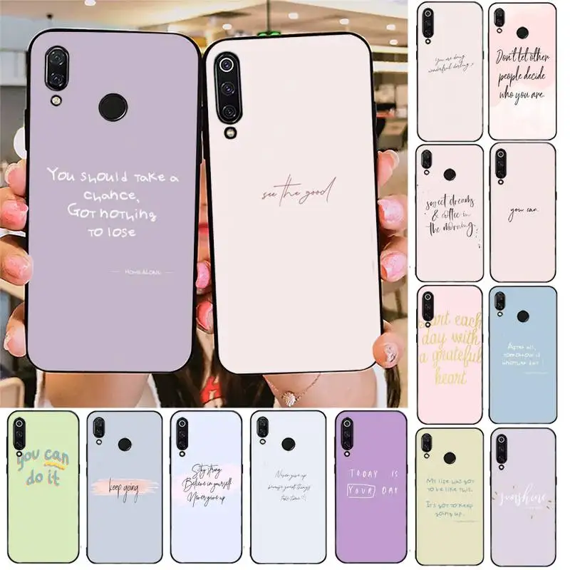 maxim motivating text Phone Case For Redmi note 8Pro 8T 6Pro 6A 9 Redmi 8 7 7A note 5 5A note 7 case
maxim motivating text Phone Case For Redmi note 8Pro 8T 6Pro 6A 9 Redmi 8 7 7A note 5 5A note 7 case