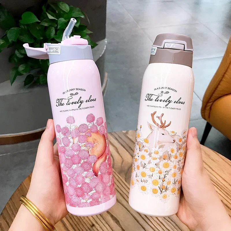 500ML Double Wall Thermos Bottle 304 Stainless Steel Thermos Mug With Straw Vacuum Flasks Travel Tea Coffee Mug Insulated Bottle
500ML Double Wall Thermos Bottle 304 Stainless Steel Thermos Mug With Straw Vacuum Flasks Travel Tea Coffee Mug Insulated Bottle